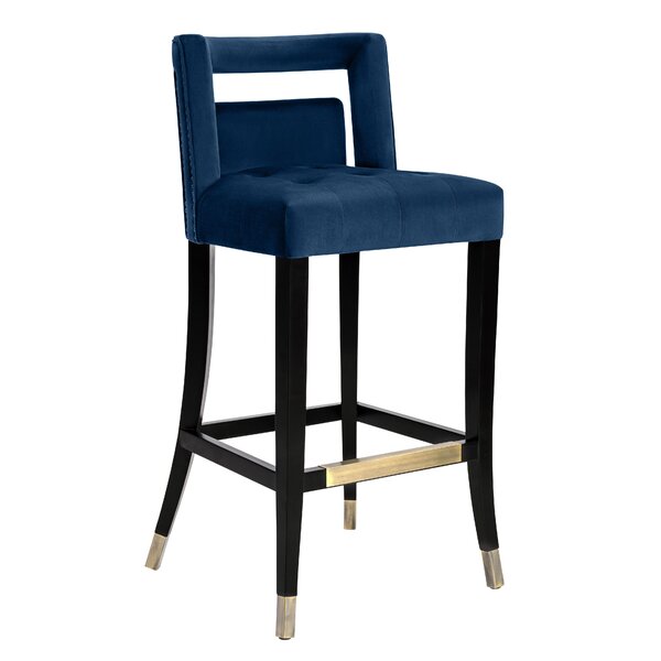 Navy Blue And Gold Bar Stools | Wayfair